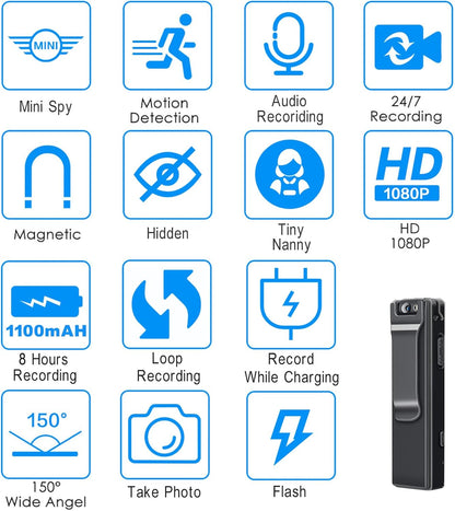 Mini Pocket Camera-✨ كاميرا صغيرة بحجم الجيب – التقط اللحظات في أي وقت وأي مكان!