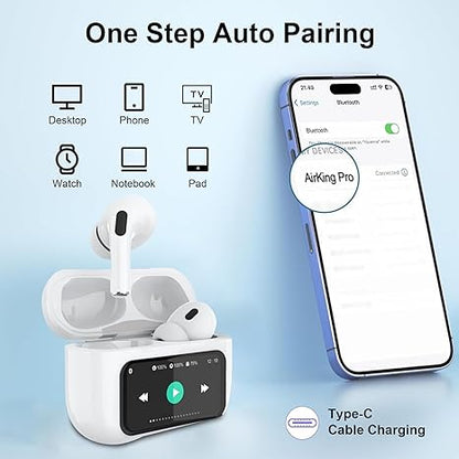 Airpods Pro With Touch Display Screen-✨ سماعات إيربودز برو الذكية بشاشة لمس